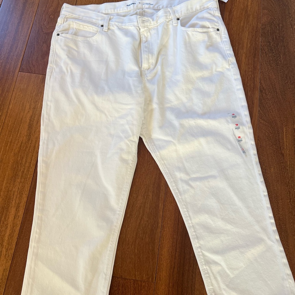 Old Navy Boot Cut White Jeans Timeless Design